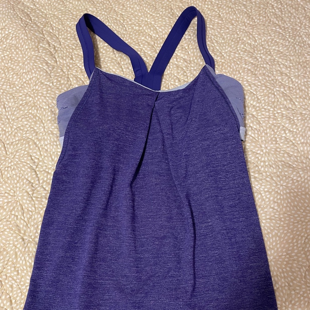 Lululemon athletica Purple Tank Top With Built in Sports Bra